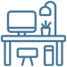 Commercial Workplaces blue icon