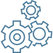 Mechanical Engineering blue icon